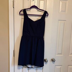 Lauren James Navy Blue Mini Dress